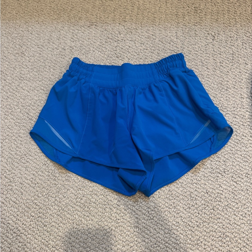 Lululemon Athletica Poolside Blue Hotty Hot Shorts 2.5